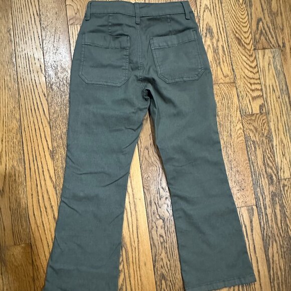 bp Army Green Cropped Flares - Picture 3 of 6